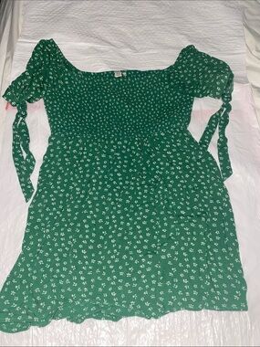 ae floral denim mini shift dress AE Floral Denim Mini Shift Dress Blue | Delivery Near Me
